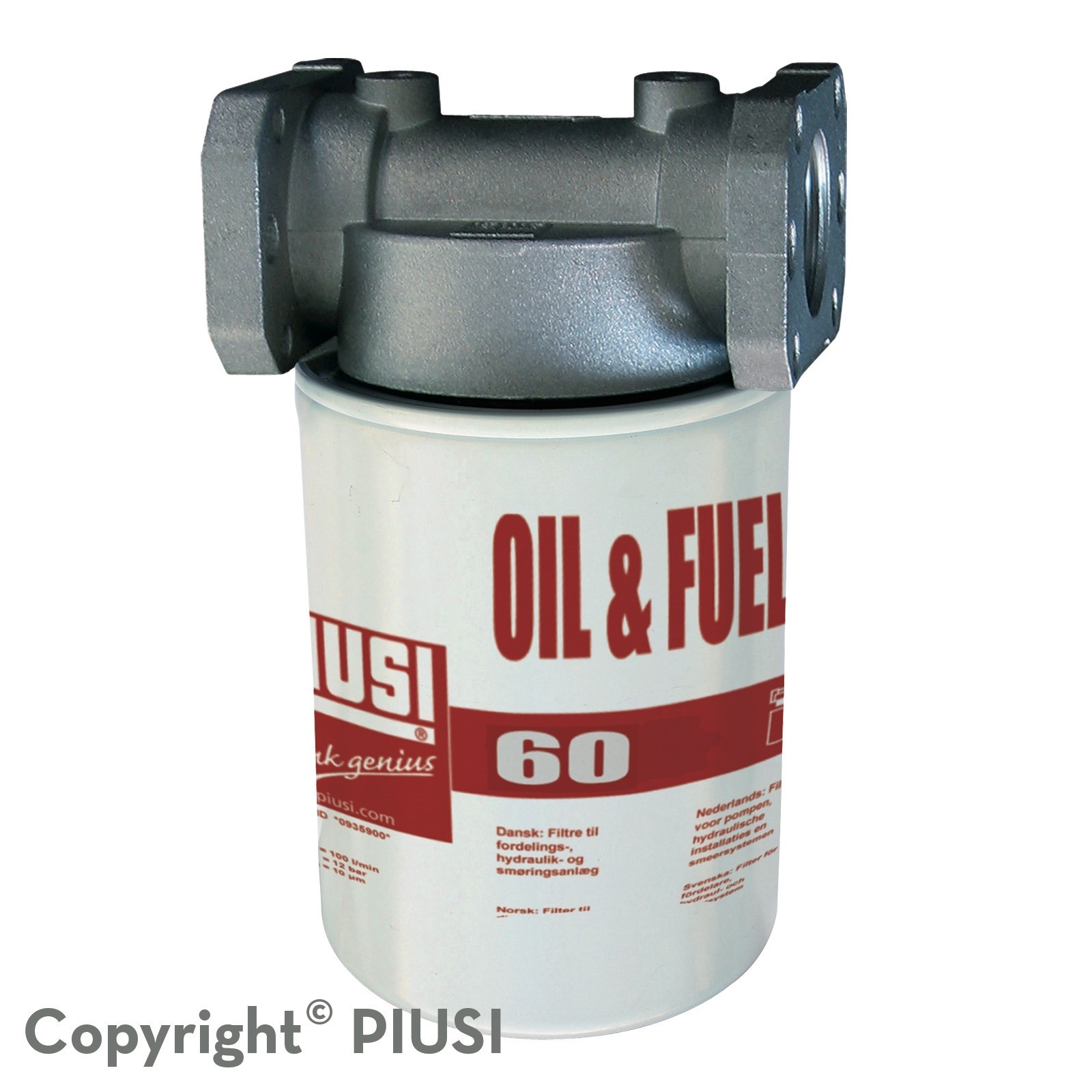 Bộ lọc xăng dầu Piusi lưu lượng 60 lít/phút