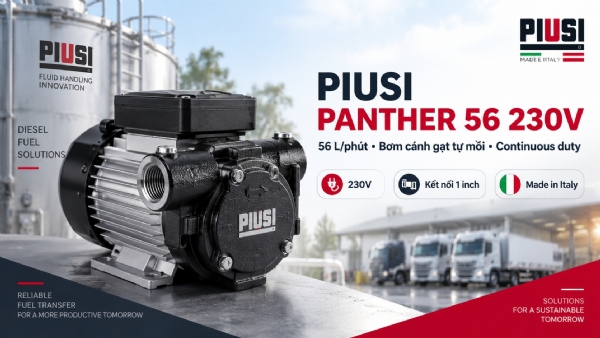 H�nh ?nh minh h?a: Máy bơm dầu diesel Piusi Panther 56 230V: thông số và ứng dụng thực tế - Tin t?c Piussi